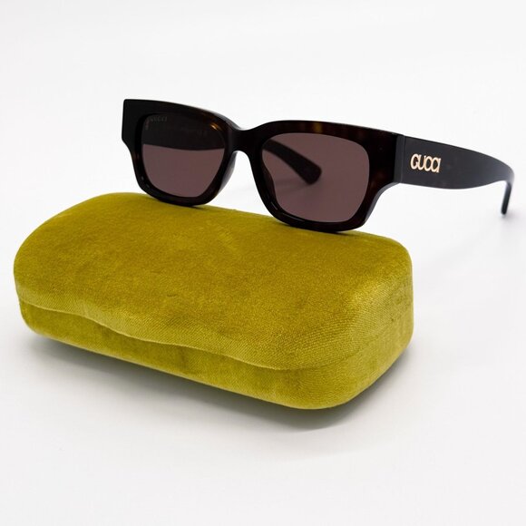 NEW GUCCI GG1794S 002 UNISEX HAVANA BROWN SUNGLASSES GUCCI - Picture 2 of 11